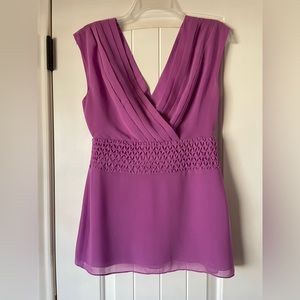 Banana Republic purple top, size 2 Tall